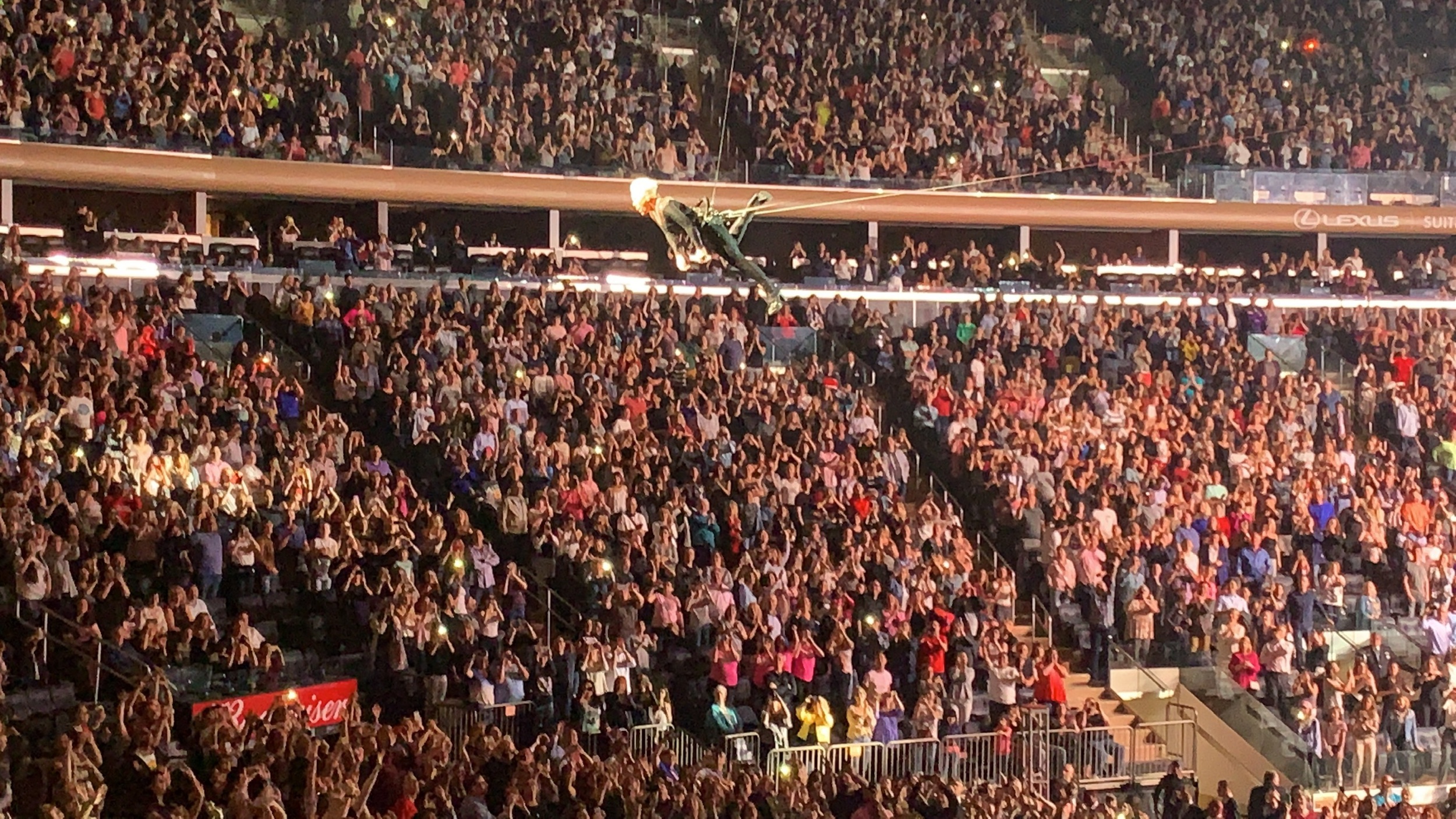 We got to see P!NK in concert, she spiraled all around Madison Square Garden, it was so fun!