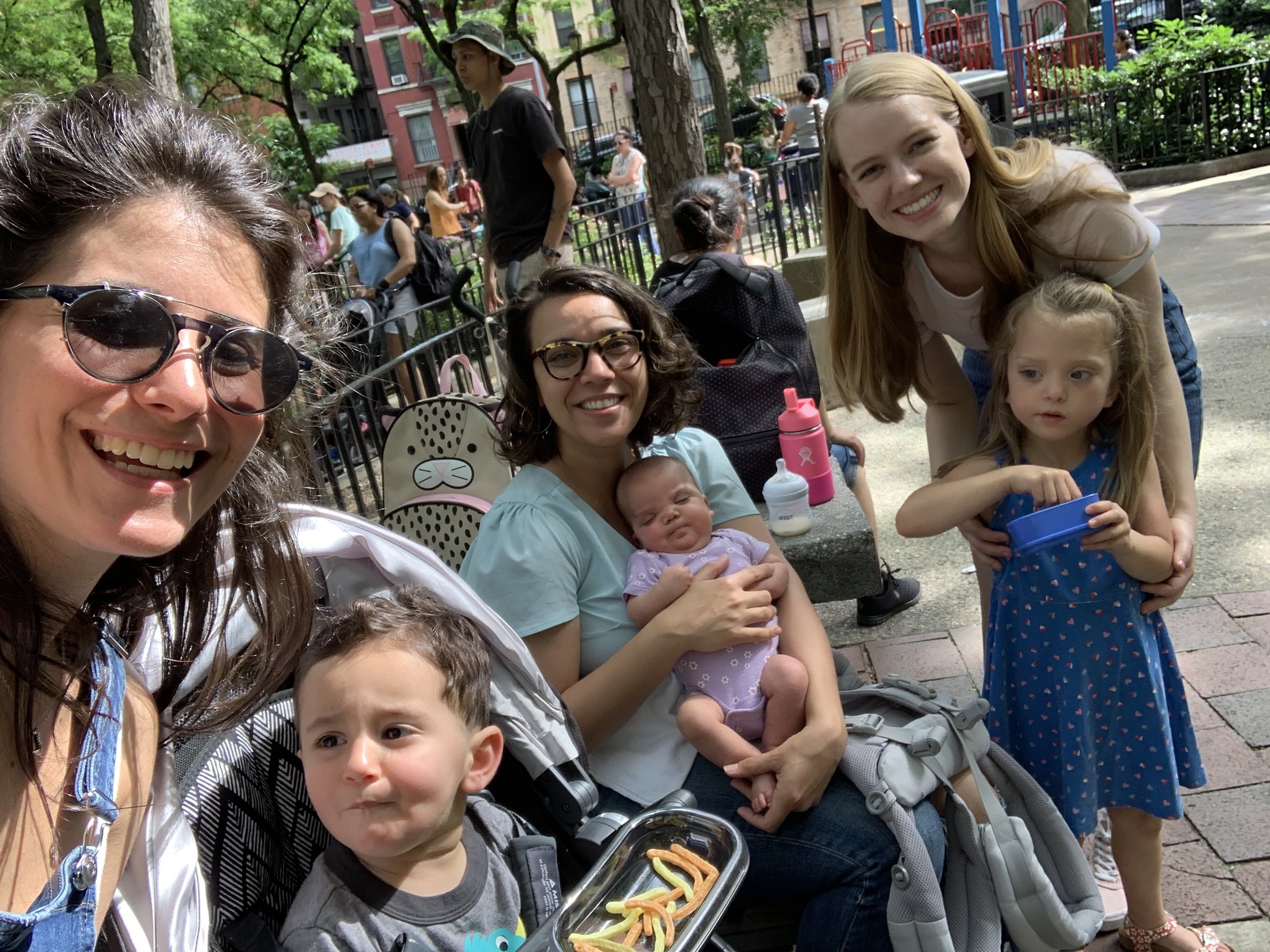 Meeting up with Marci and her son in the park, she used to give Lucie Speech Therapy.