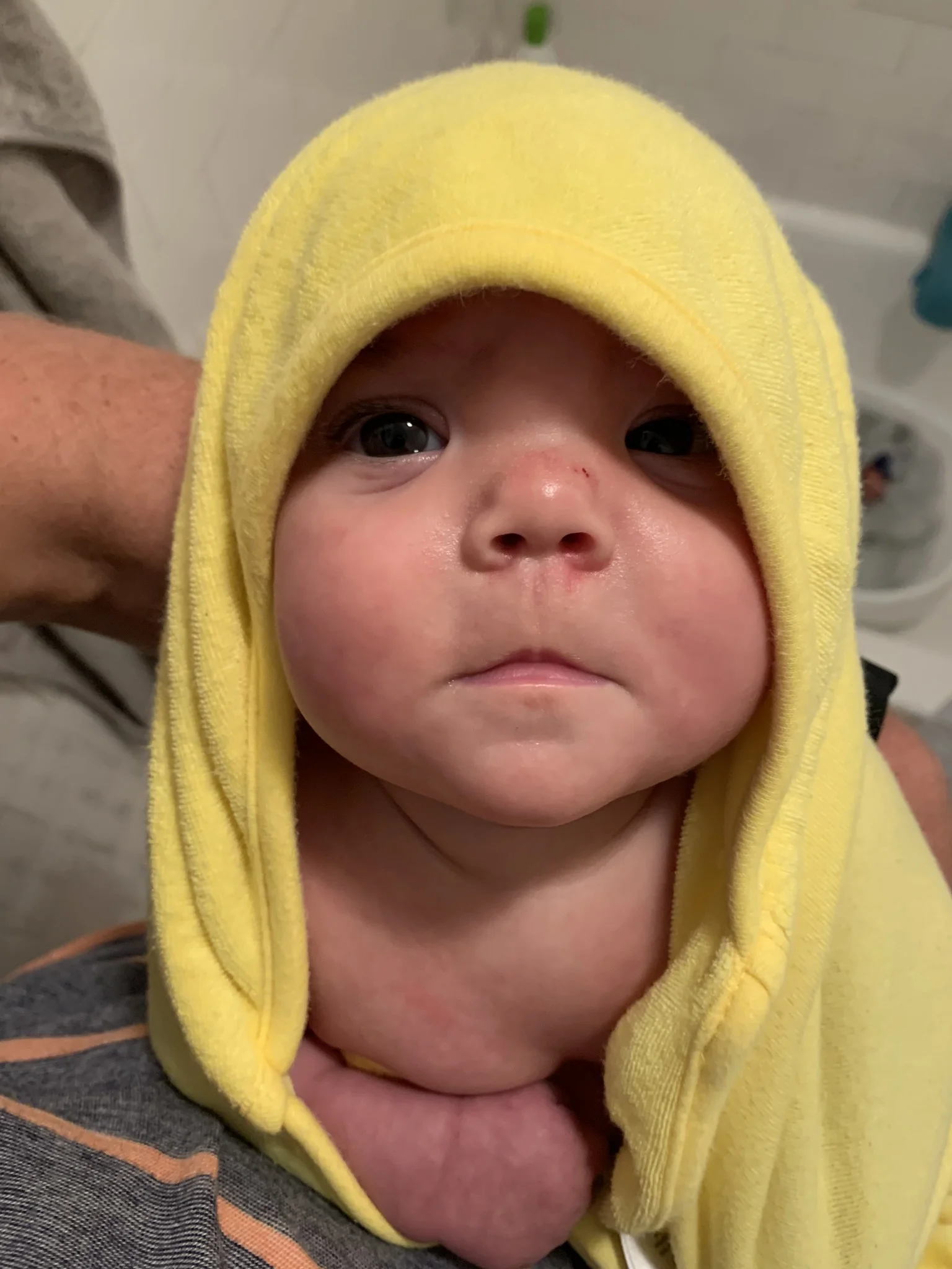 Sweet little Felicity after a bath