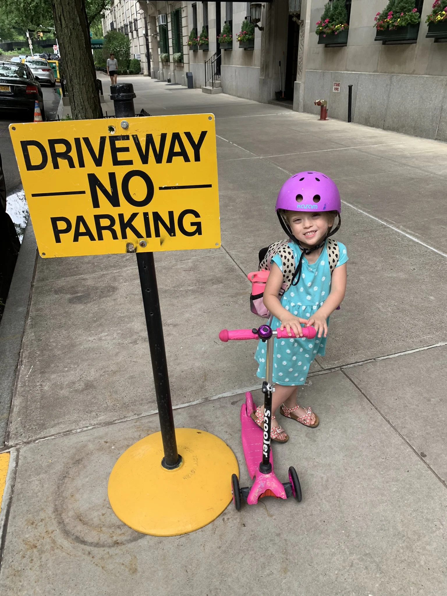 Another day scooting her way to the Park