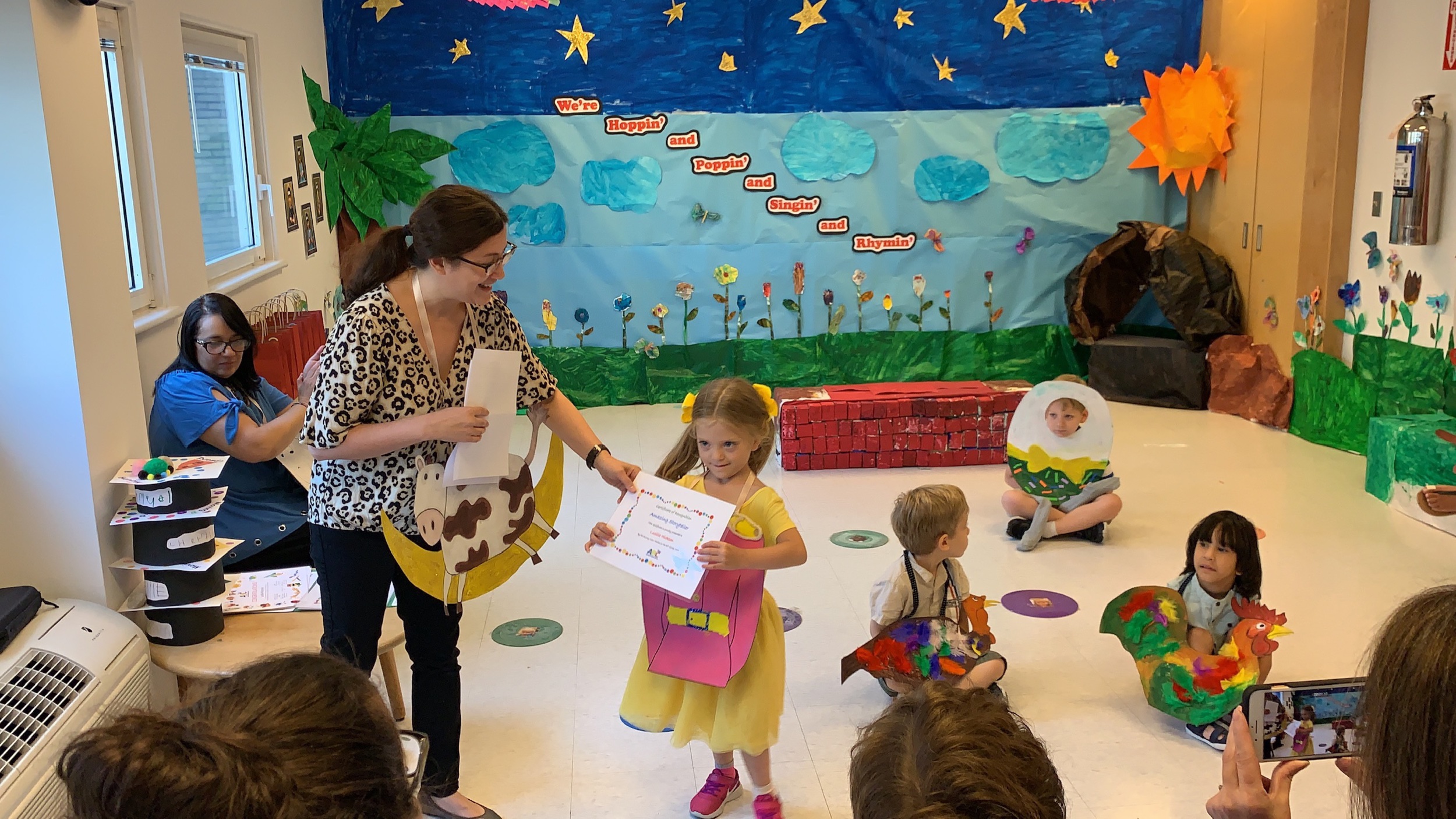 At Lucie’s End of Year Celebration in her class she was given the “Most Amazing Storyteller” award. I got teary eyed hearing the teacher explain how much rich language Lucie has developed and how she has come such a long way from her shy self at the beginning of the year. It’s incredible to see that growth and we’re beyond thankful to know that her therapists have expressed she no longer needs Speech Therapy going forward as she is on par with her peers and even a bit ahead. Such a miracle.