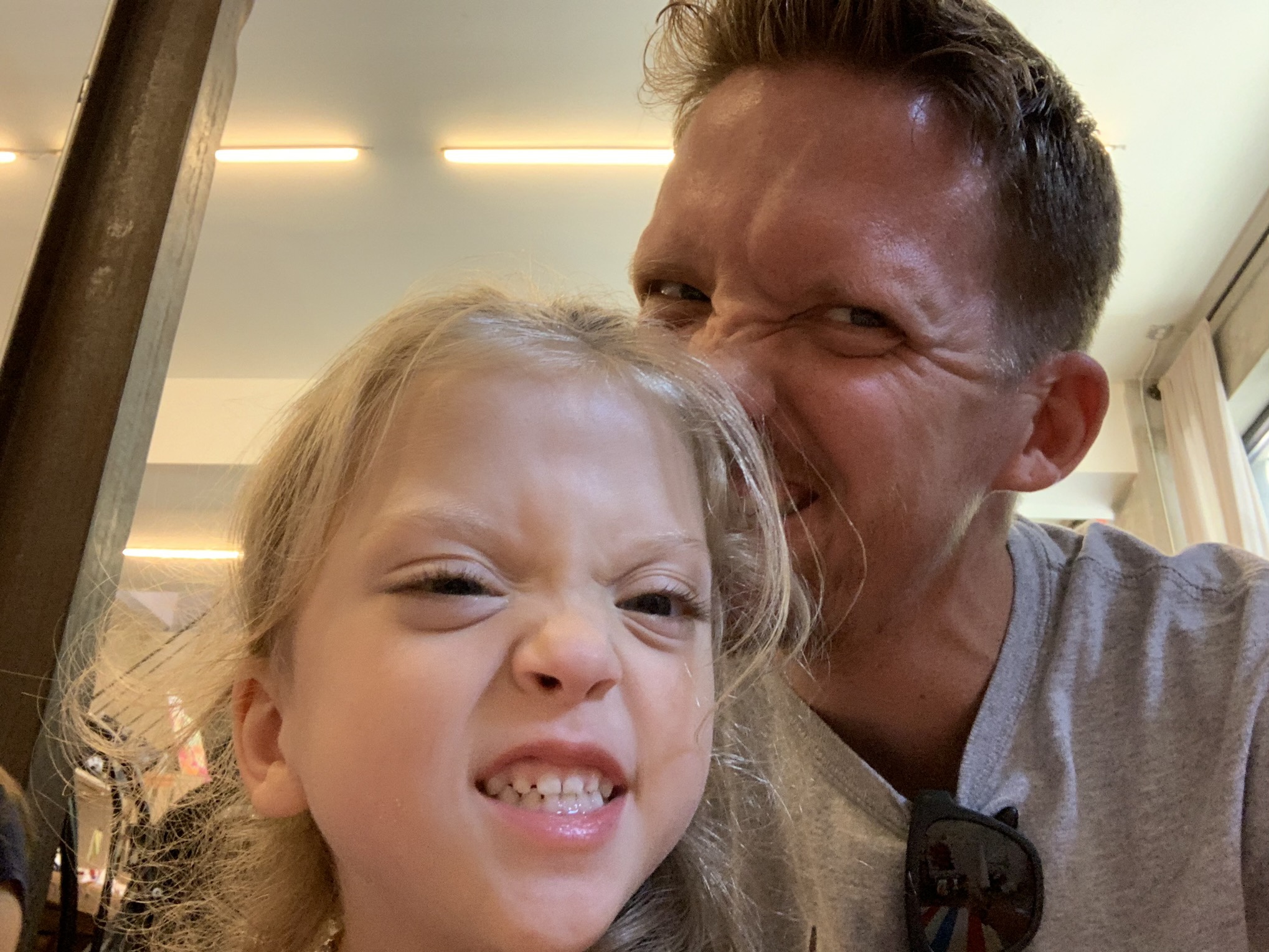 One of Lucie’s new silly faces