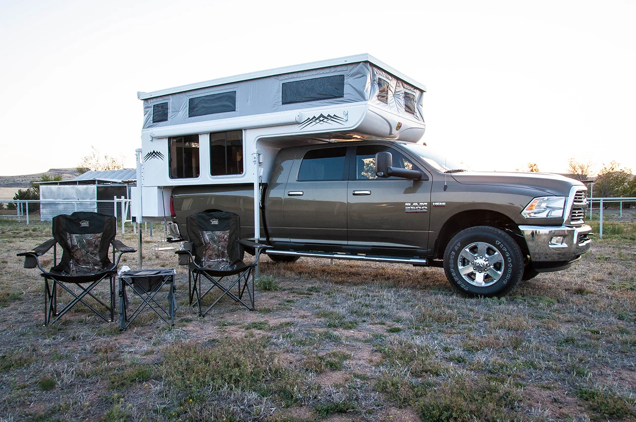 Set up in the backyard