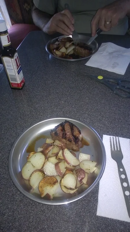 Ah, dinner! Simple and tasty!