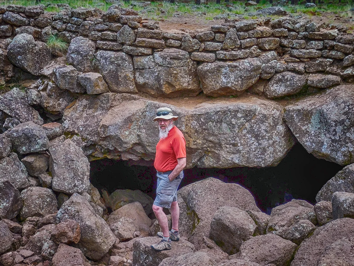 Chilly entrance at Lava River Cave.