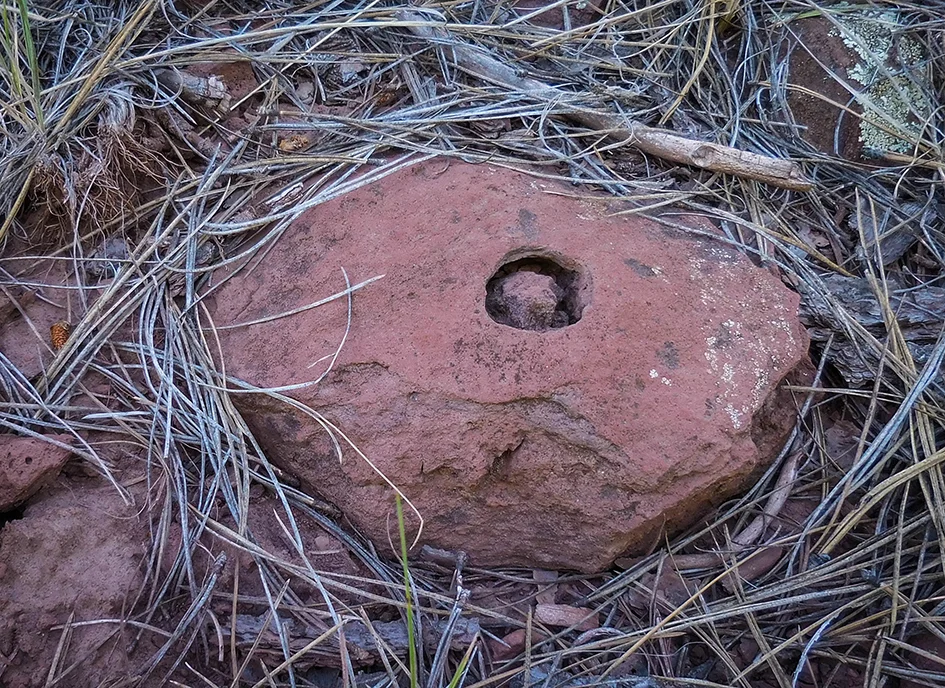 We're sure there's a proper scientific explanation but a rock in a hole in a rock was a mystery to us..