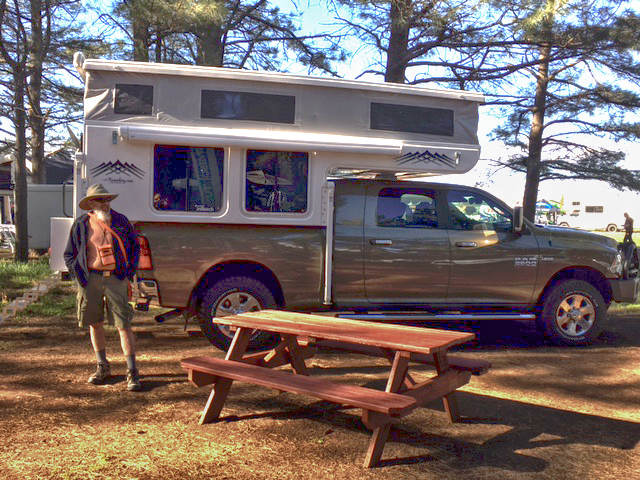 Joni captures me after we set up camp on Thursday.