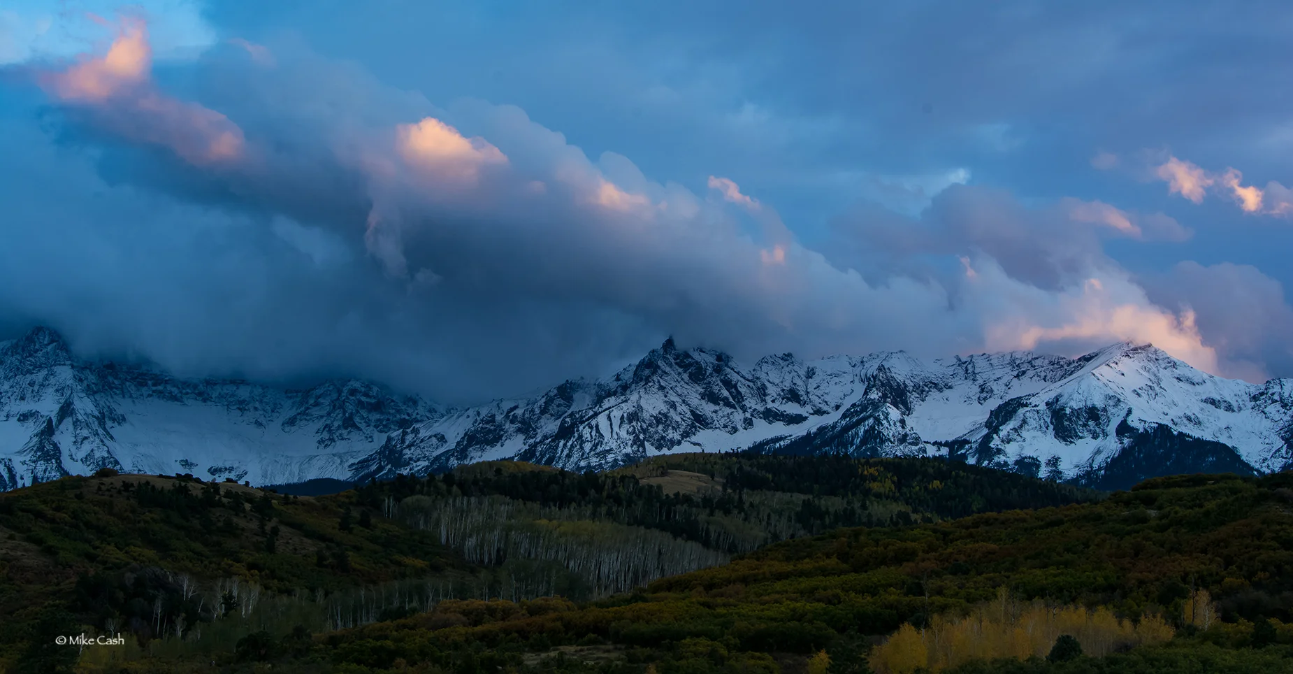 Last light at Dallas Divide
