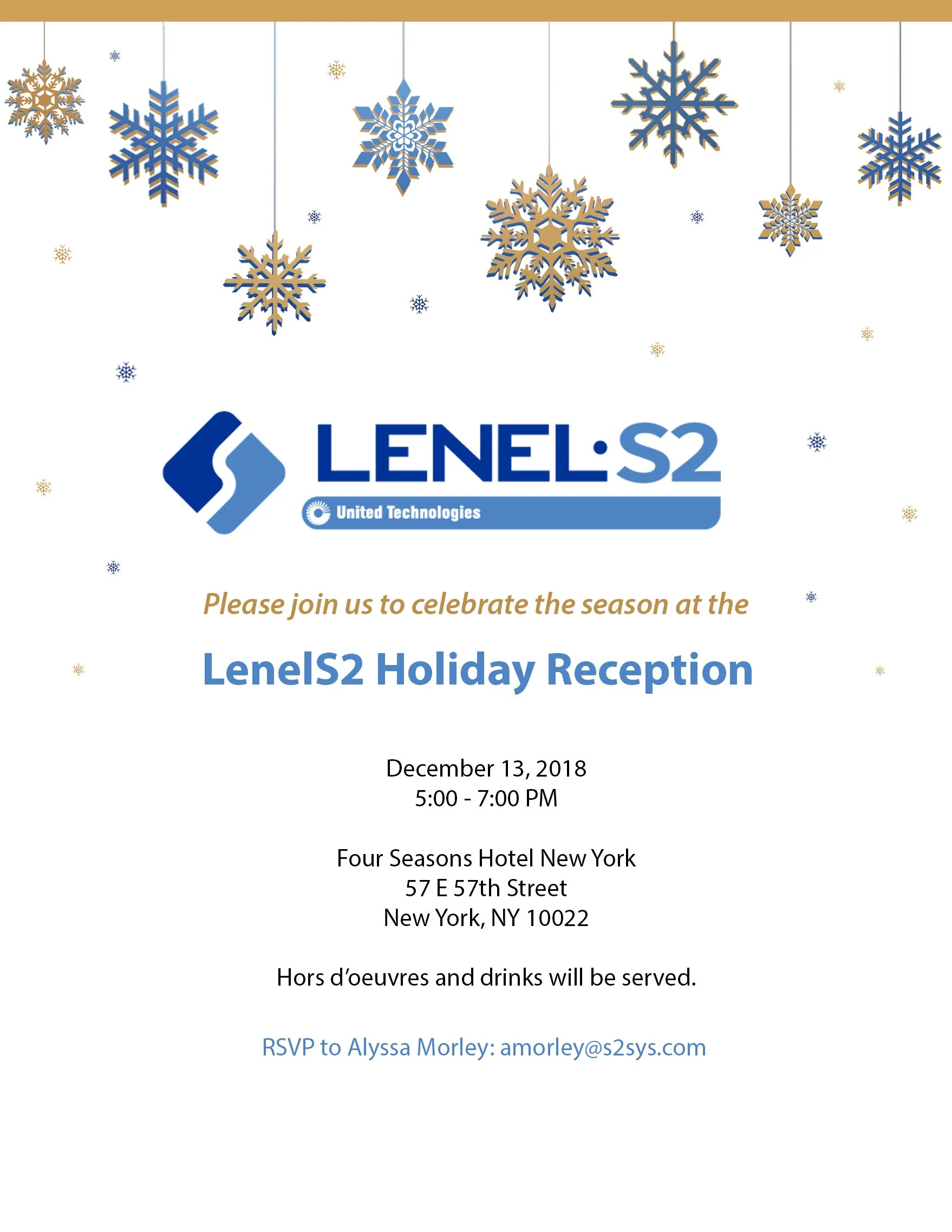 Email Invitation - Holiday Reception