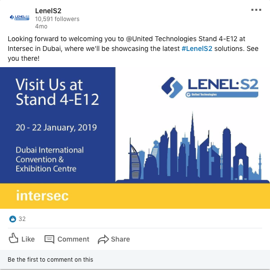 Social Promo - intersec Dubai 2019
