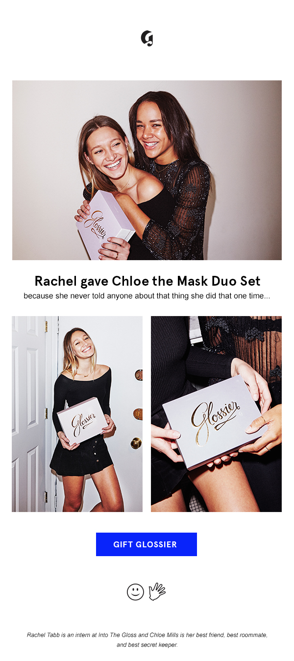 Glossier Holiday Email Series