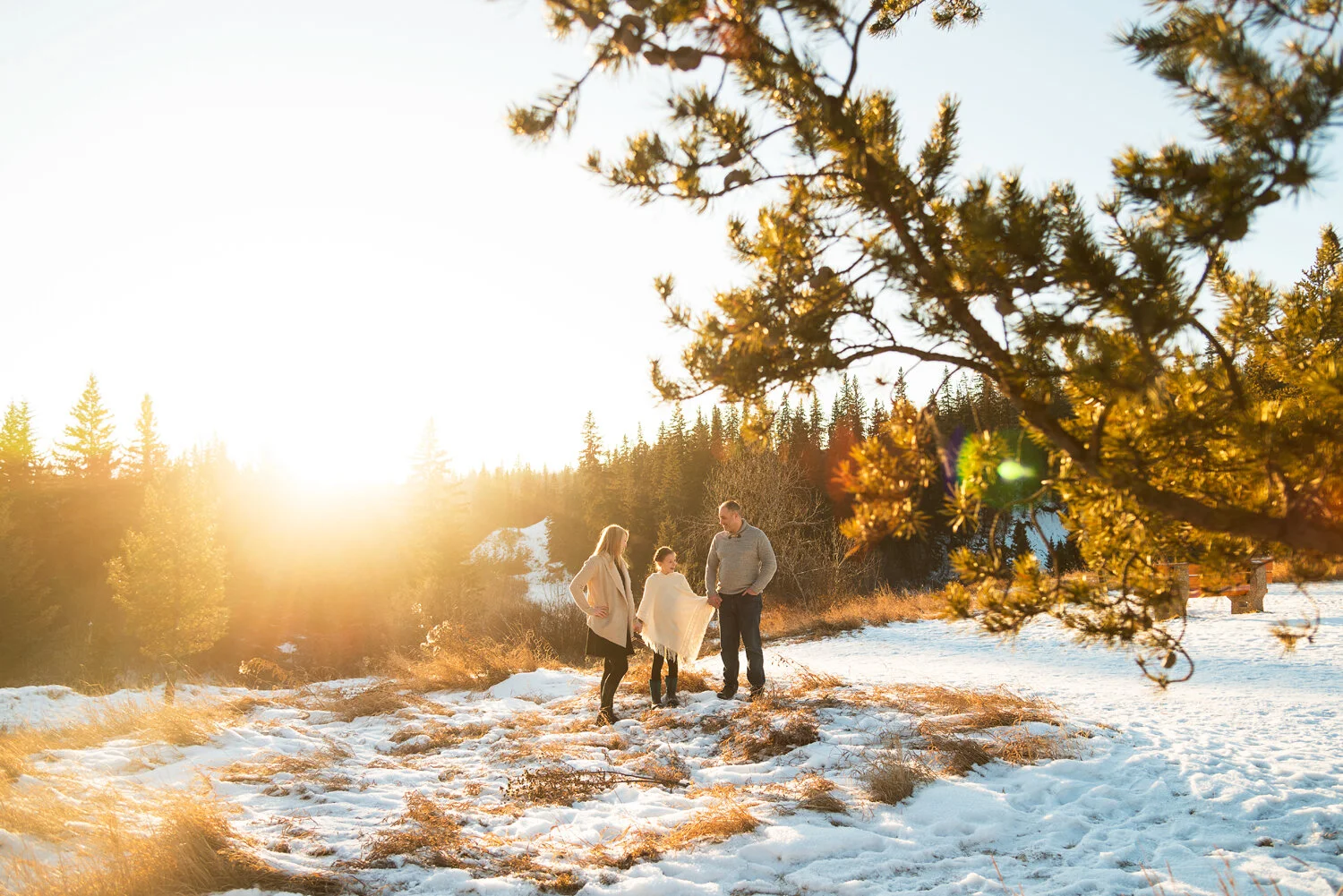 Edmonton Family Photographer | Winter Family Photography | Rainbow Valley Park | The Taylor Family 