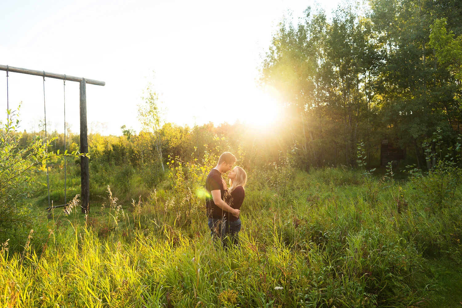Edmonton Engagement Photographer | Hastings Lake Gardens | Erik and Breanna