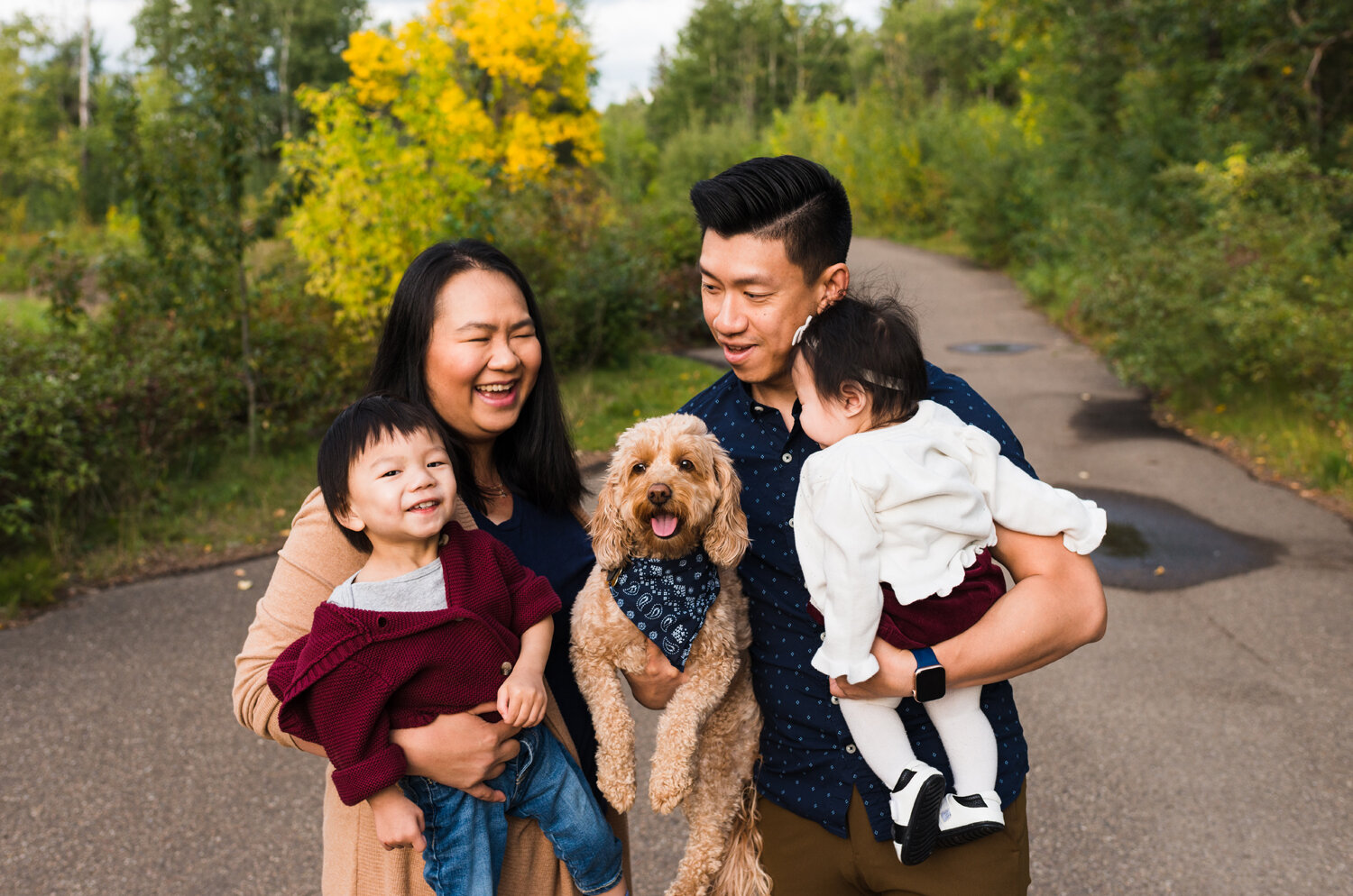 Edmonton Fall Family Photography | Young Family Photography | The Lieu Family 