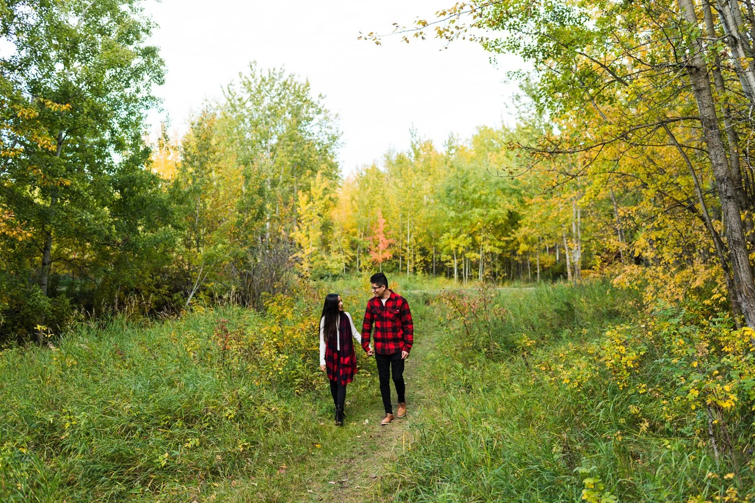Edmonton Fall Engagement Session | YEG Fall Engagement | Mill Creek Ravine 