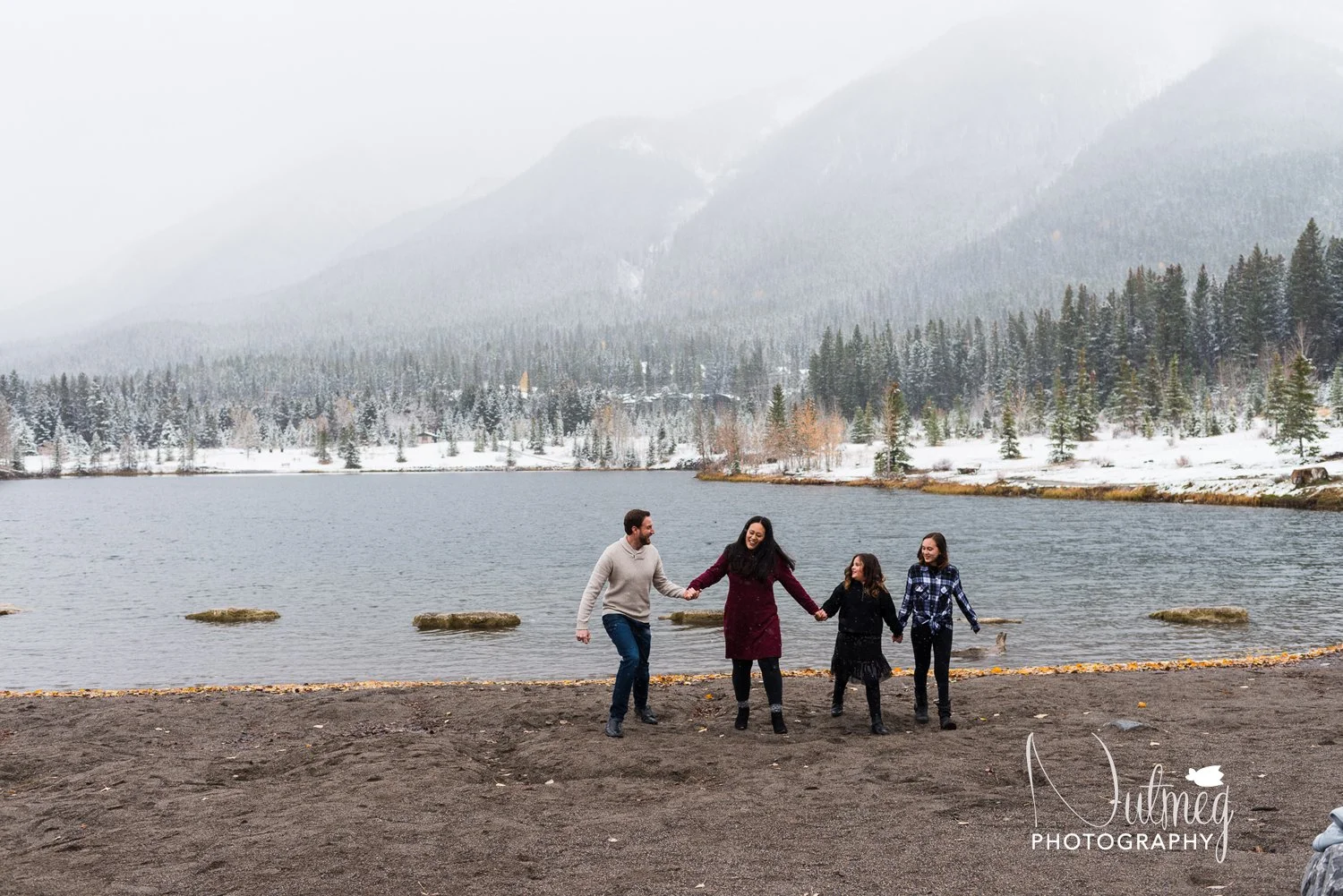 Canmore Family Photography | Canmore Winter Photographer | Quarry Lake Park 