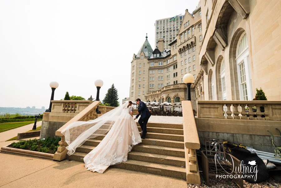 Edmonton Wedding Photography | Fairmont Hotel MacDonald Summer Wedding | Empire Ballroom Wedding 