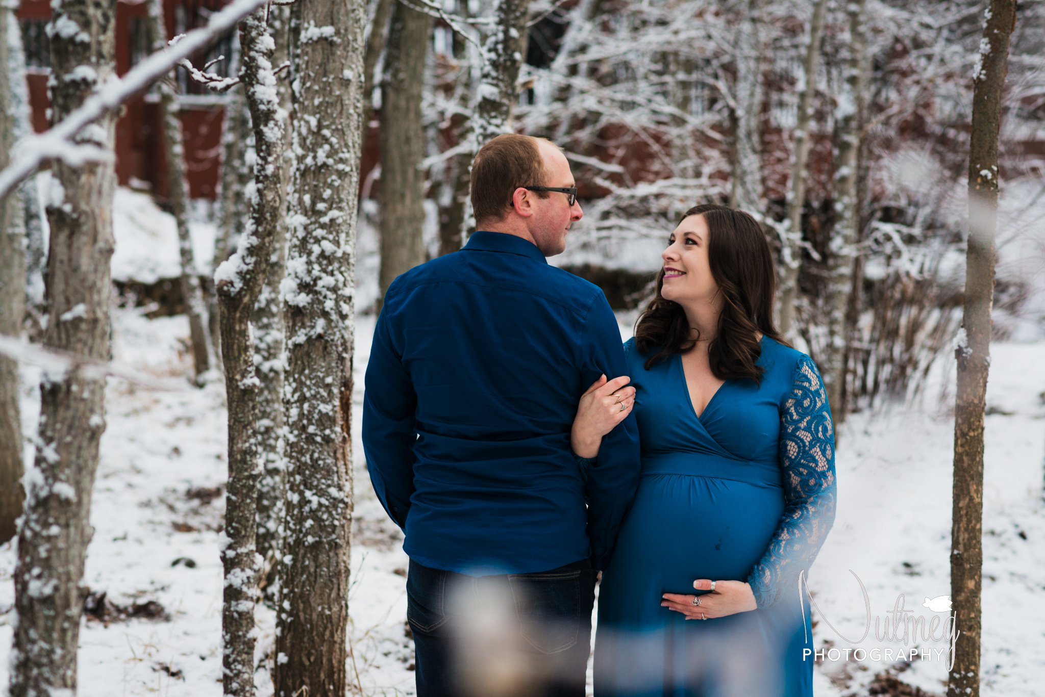 Edmonton Winter Maternity Photography | Mill Creek Winter Maternity Photographer