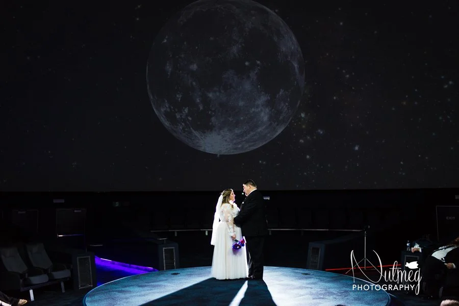 Telus World of Science Wedding Photographer | Zeilder Dome Winter Wedding