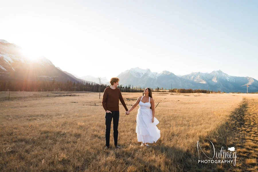 Jasper Engagement Photography | Jasper Airfield Engagement 