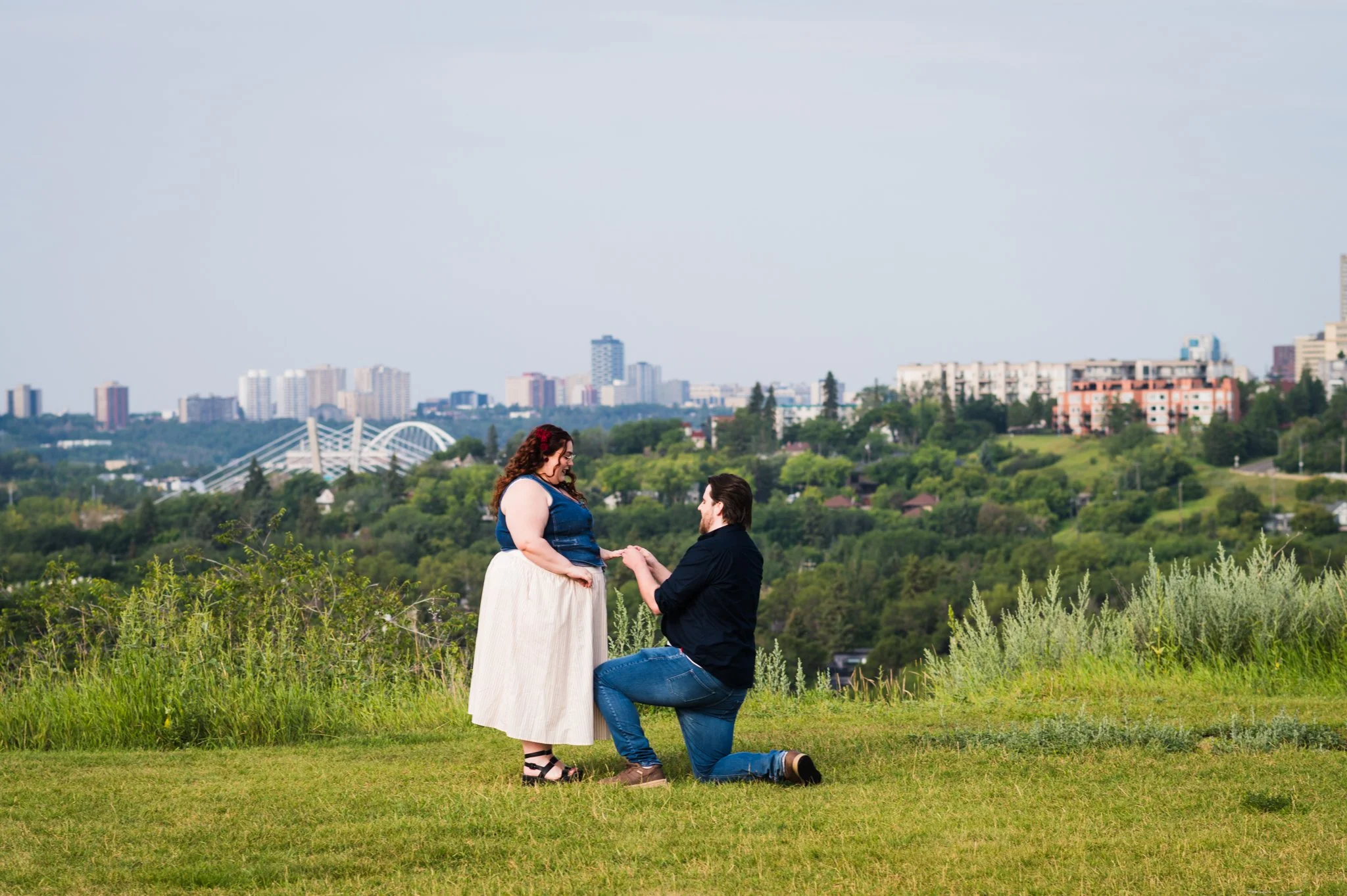 A Surprise Proposal in the Edmonton River Valley | Capturing a Moment to Remember | Edmonton Surprise Proposal Photogaphy