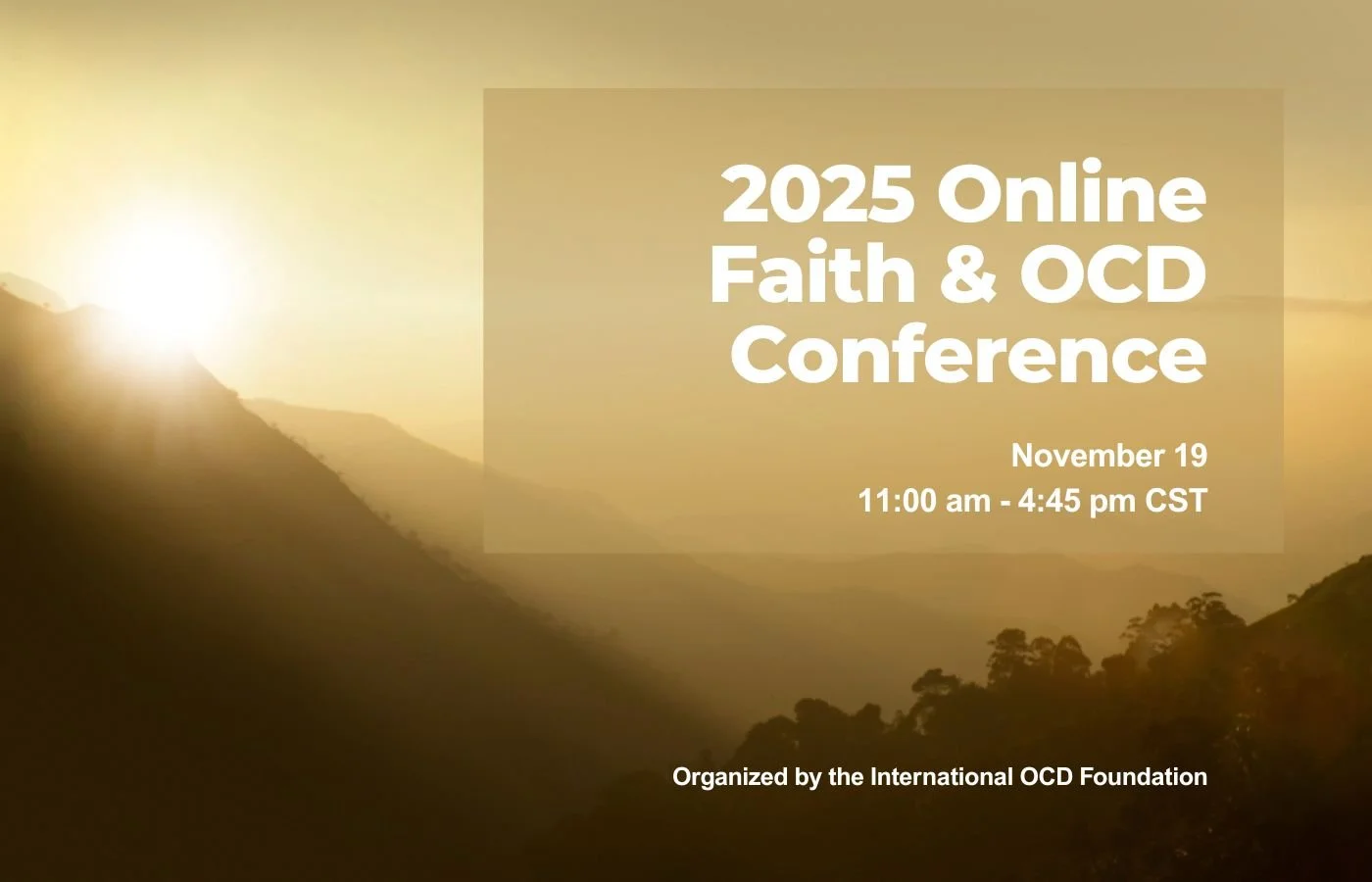 2025 Online Faith & OCD Conference