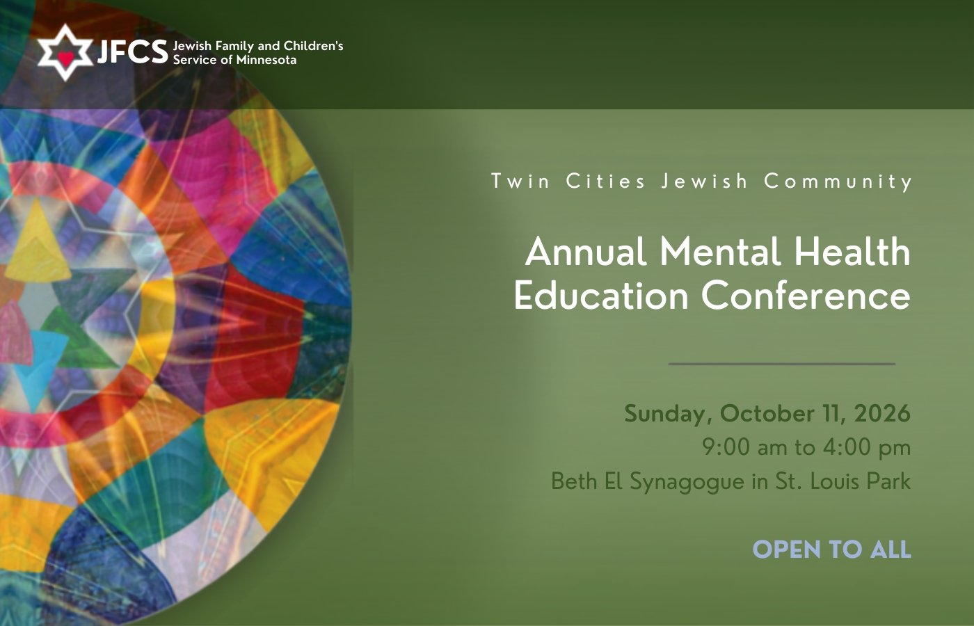 Twin Cities Jewish Community Mental Health Education Conference