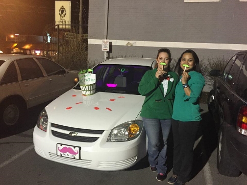 Christine won "Best Car Decoration."
