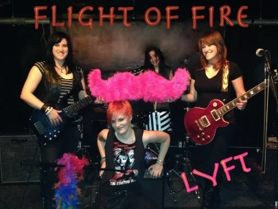 Flight of Fire takes a break from band practice to pose.