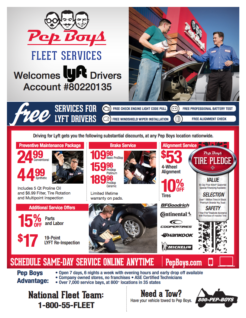 Get Free And Discounted Services At Pep Boys The Hub