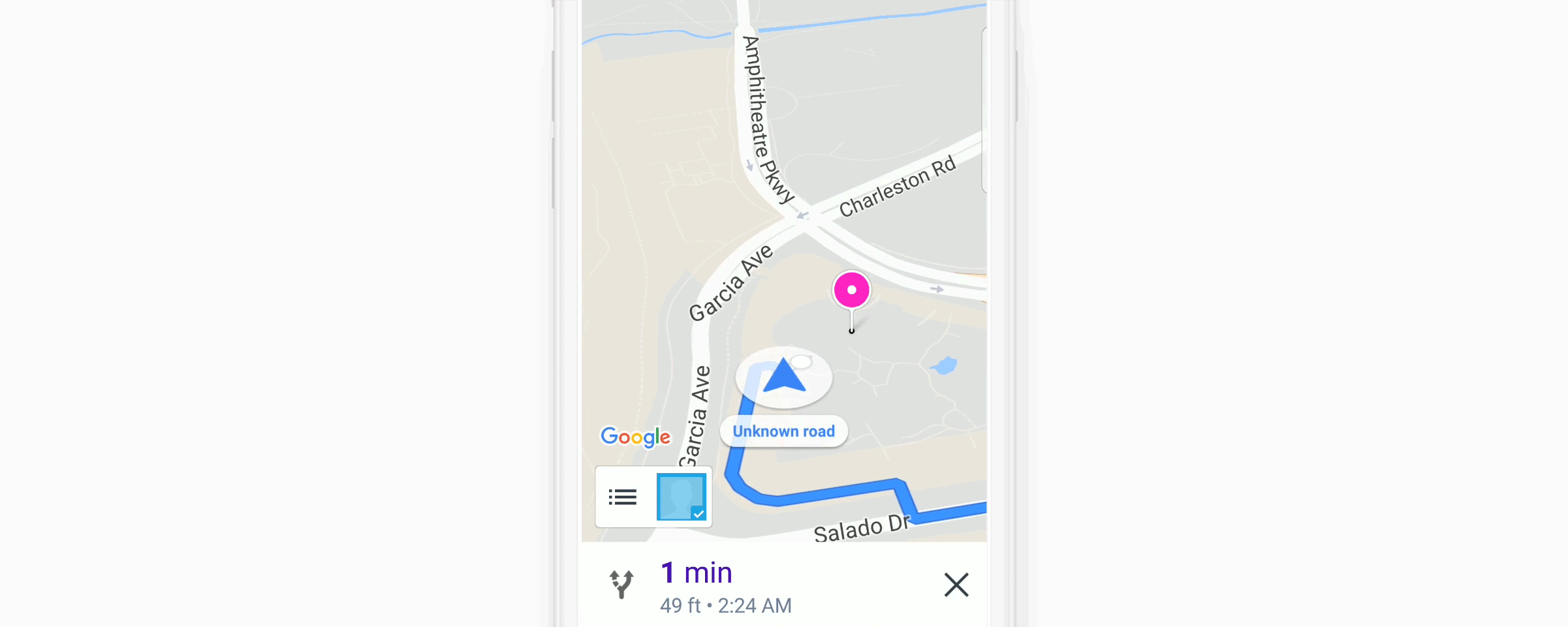 Lyft Navigation is built right into Lyft Driver, so you smoothly transition in and out of navigation without leaving the app.