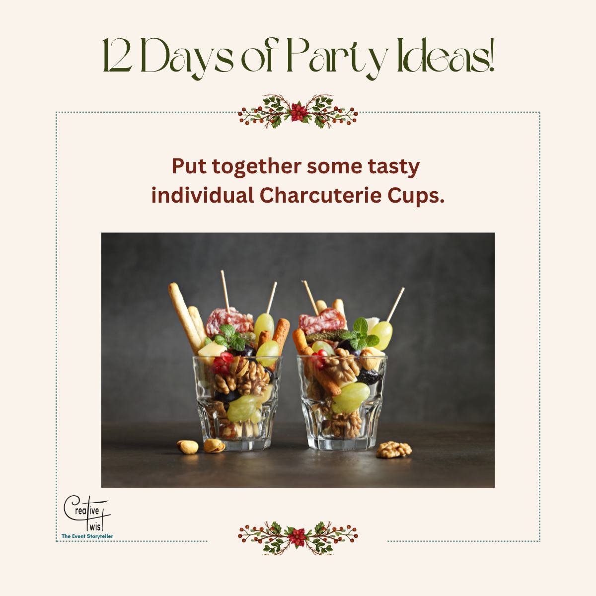 We love these individual charcuterie cups!🥳✨ 

Not only are these fun to assemble, but they are delicious to eat and are super cute on display at your party. 

HINT: Check if your guests have nut allergies before adding any to the mix.

#Charcuterie