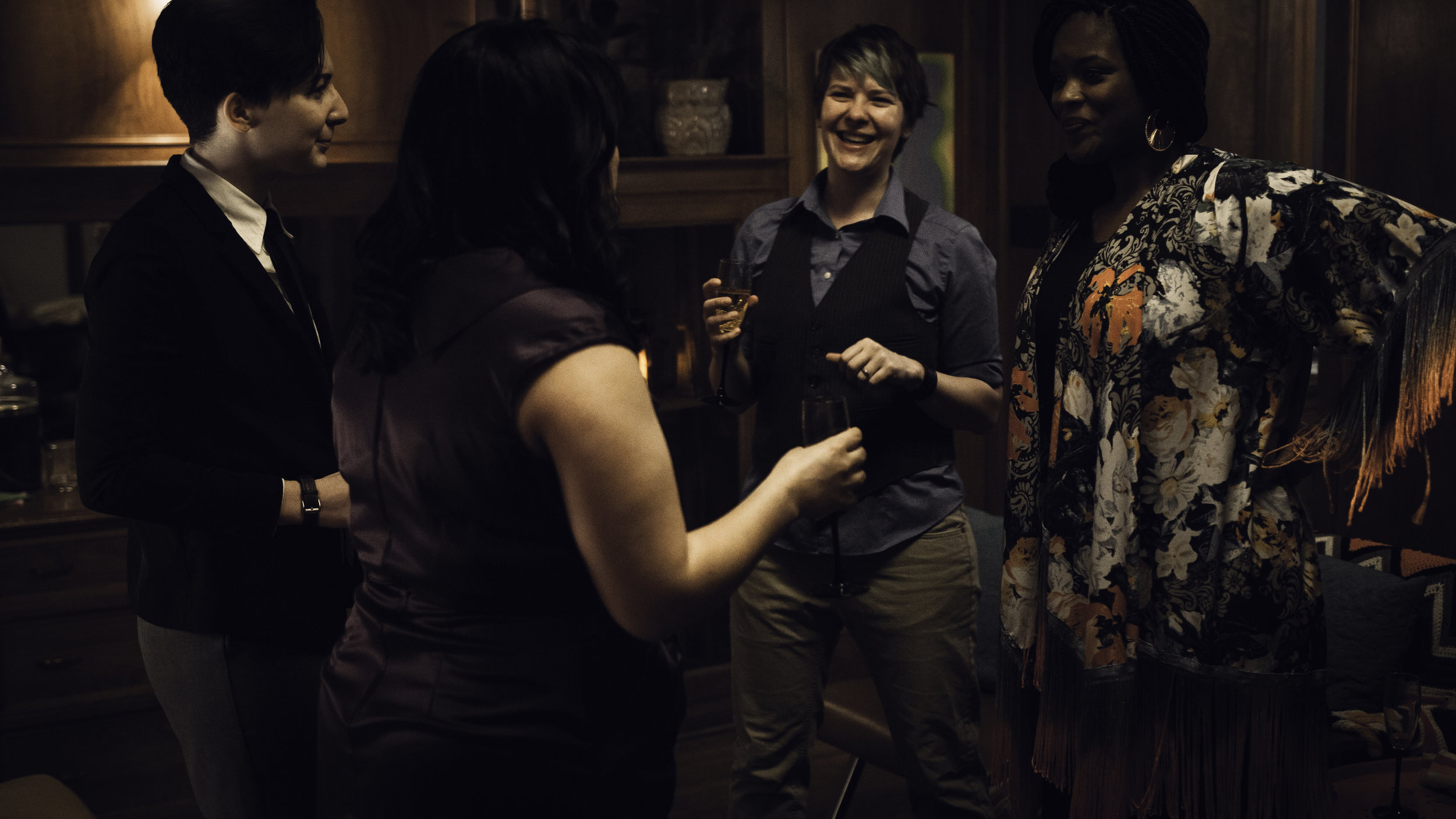 Shalyn Welch as Darcy, Samantha Michelle Nava as Leigh, Anna Rose Ii-Epstein as Nate, and Taylor Raye as Margot. Photo credit: Christopher Semel