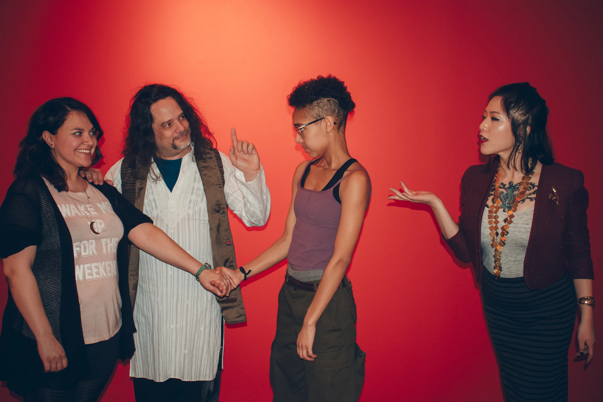 Samantha Michelle Nava, Dr. Phranque Wright, Stella Mensah, and Wanda Jin 
