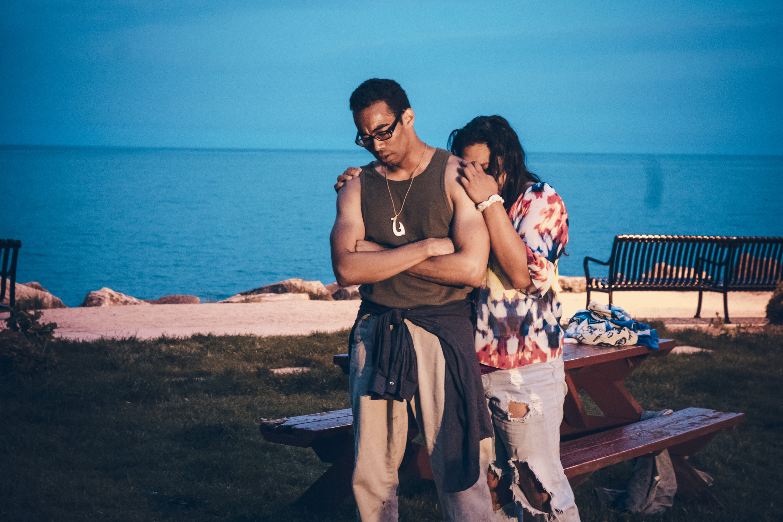 Ian Voltaire Deanes as Braddah and Marie Tredway as Honey Girl