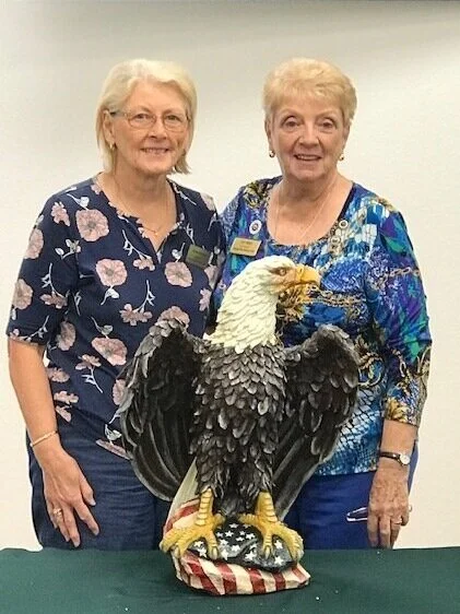 Many thanks to Diana Dudick for completion of painting the Eagle statue which our club is sponsoring for GFWC Florida Conservation Everglades Project. Our Club will be taking the Eagle to Fall Boards where all sponsored Eagles will be auctioned off as a State fundraiser for the Everglades