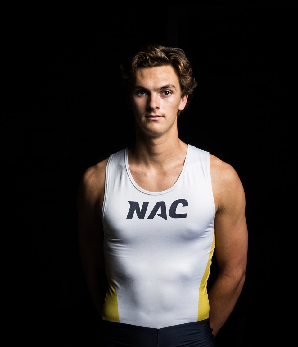 Portrait of NHHS athlete at NAC.