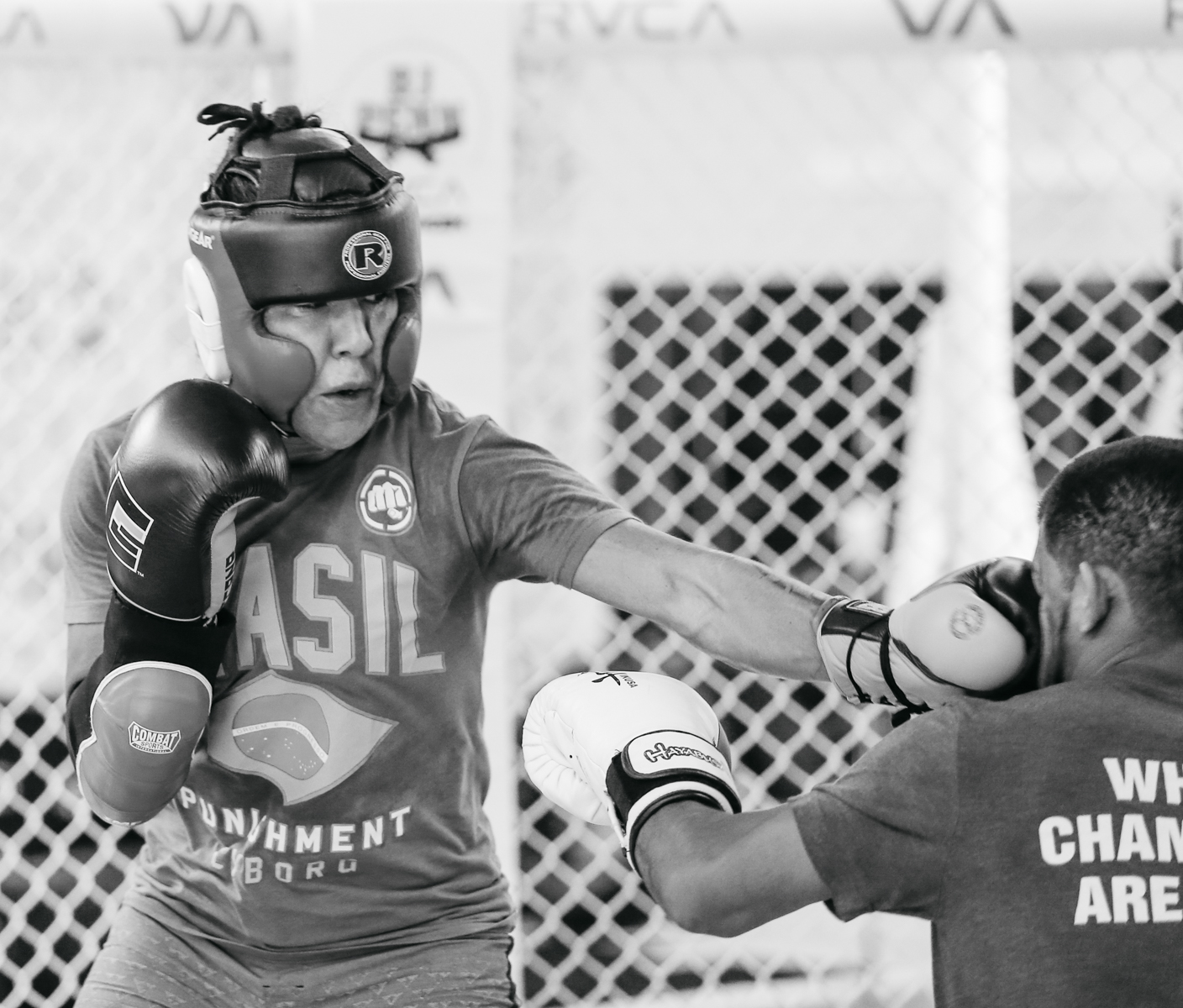 Straight jab to the face! 