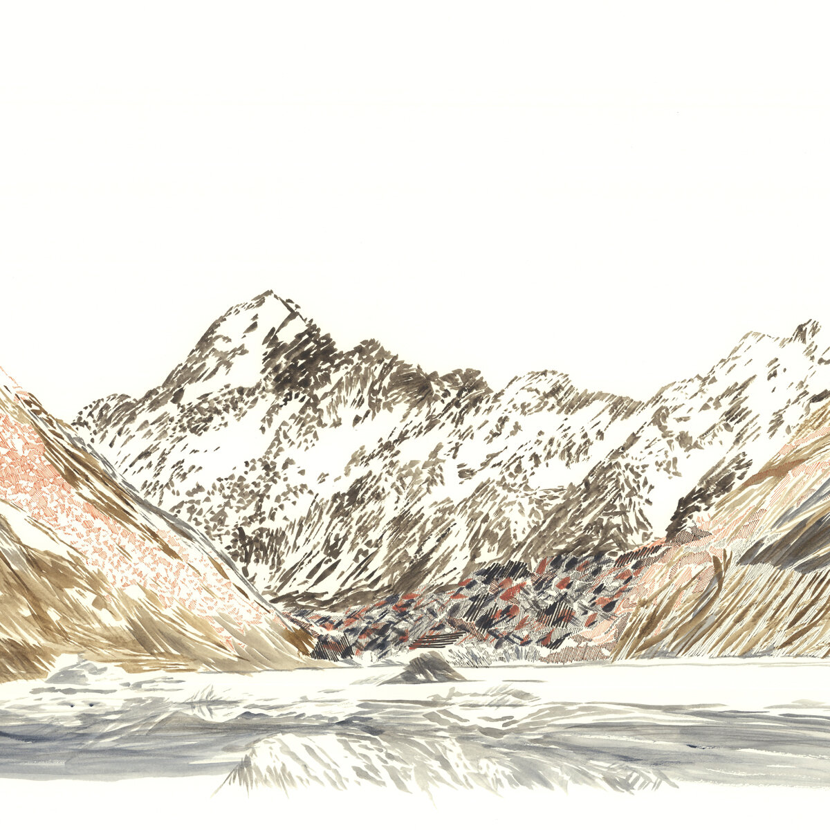Glacier Sketch by CobaltSunrise on DeviantArt