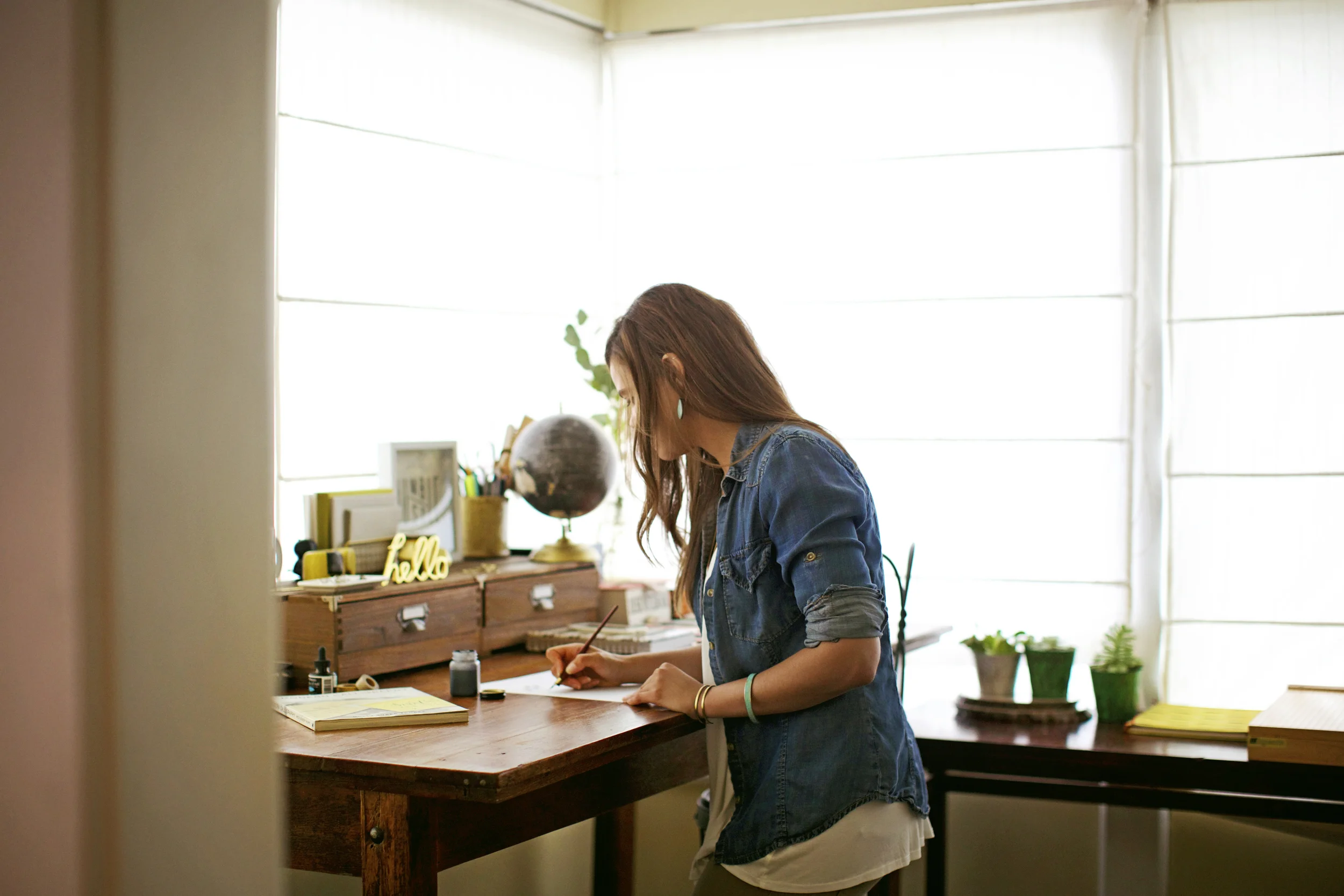 Personal | My Creative Workspace | Sunroom Turned Art Studio
