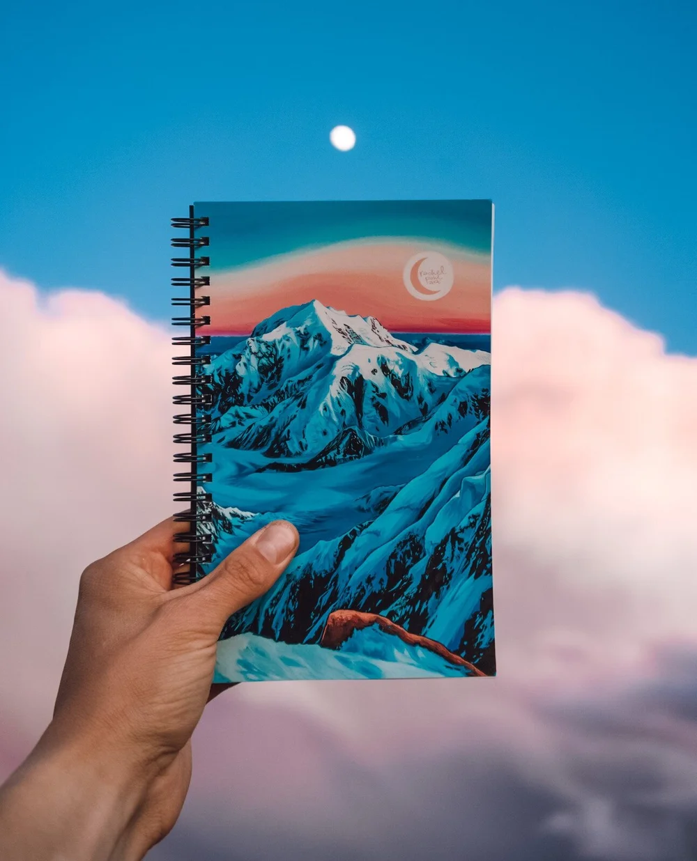 Edge Of The World 5x8 Lined Notebook Rachel Pohl Art