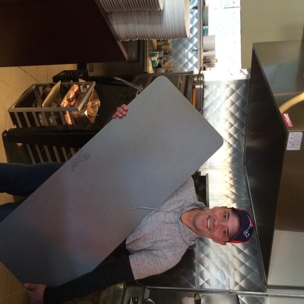delivering a baking steel