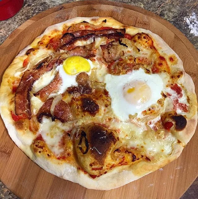 @ryanstlaurent A beautiful breakfast pizza! 