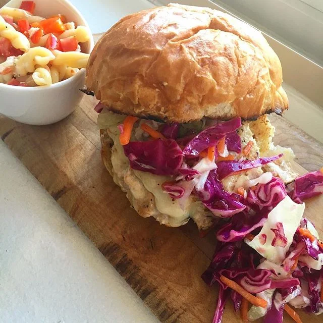 @suitstoaprons Grilled chicken burger? Amazing!