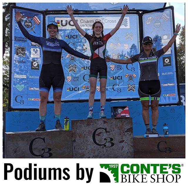 We got a twofer! @kcrobers brought home 2nd place both days of @charmcitycx in the women's 4! #podiumsbycontes #charmcitycx