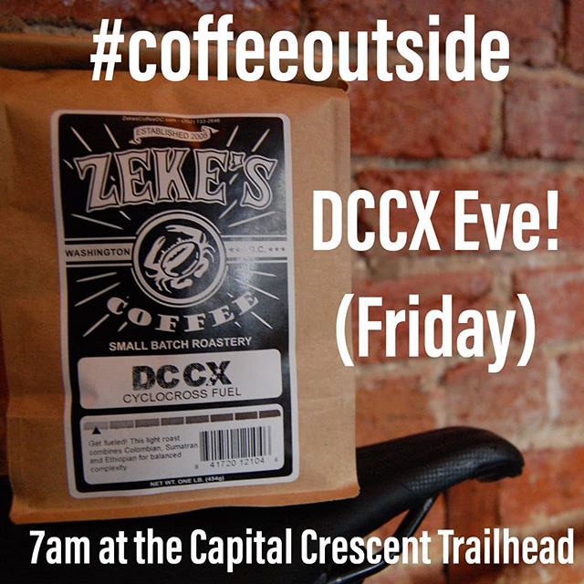 LET'S GET READY TO CYCLOCROOOOOOOOSS! Extra special pre @dccxrace #coffeeoutside this Friday!  Bring your friends! Tell your CrossResults nemesis that this is your secret to destroying their couch! Call in sick to work for being too #hype for DCCX!
.