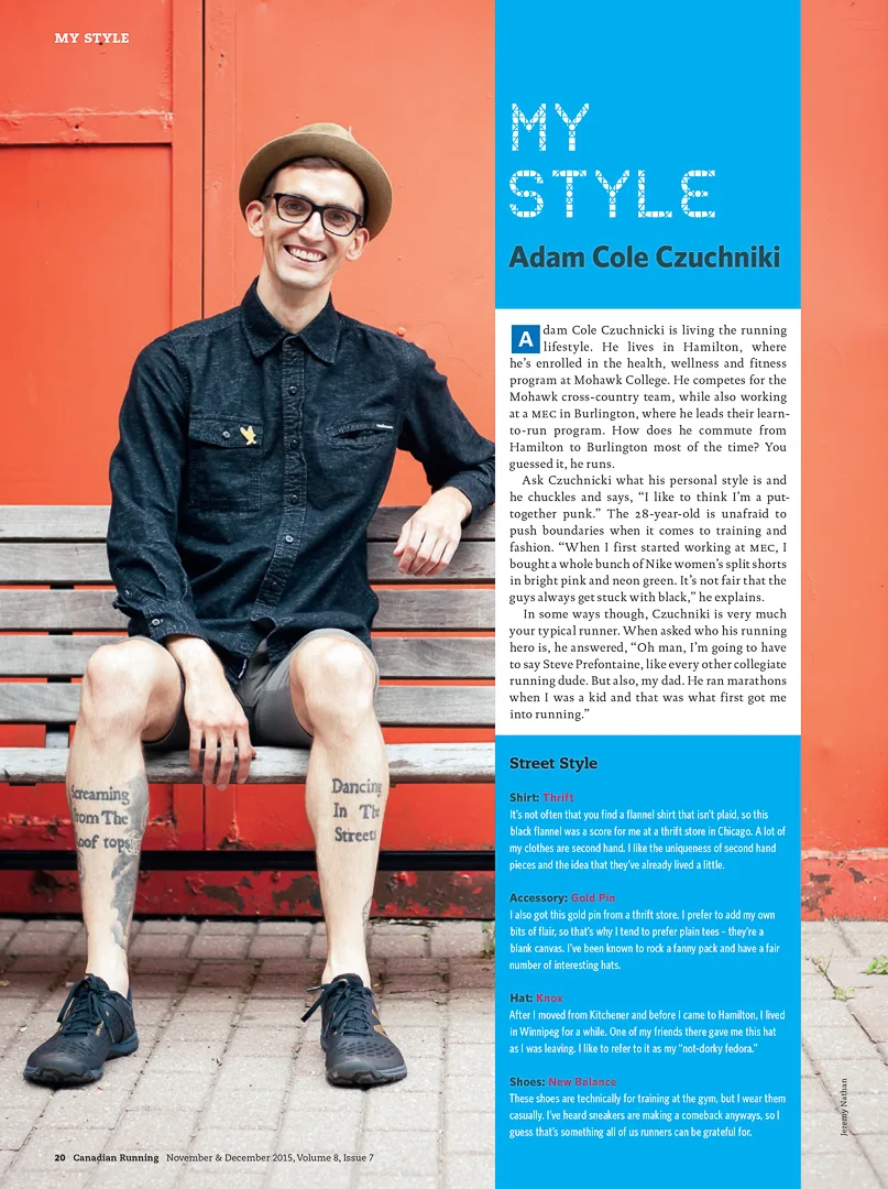 Canadian Running - My Style - Nov/Dec 2015