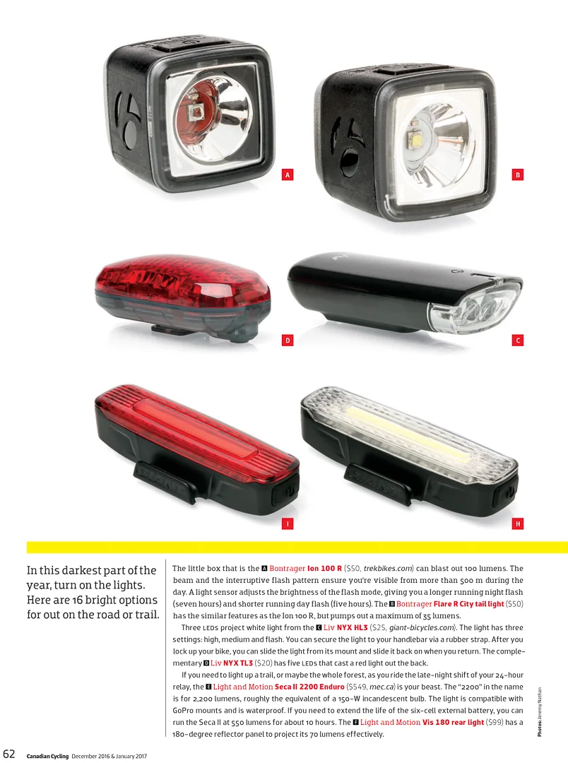Canadian Cycling - Product Guide 1 of 2