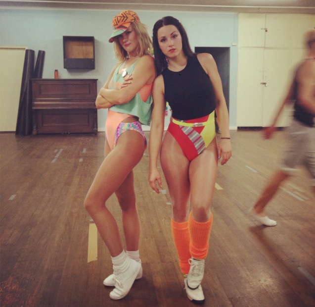 Jacinda (R) and Shannon from Retrosweat .