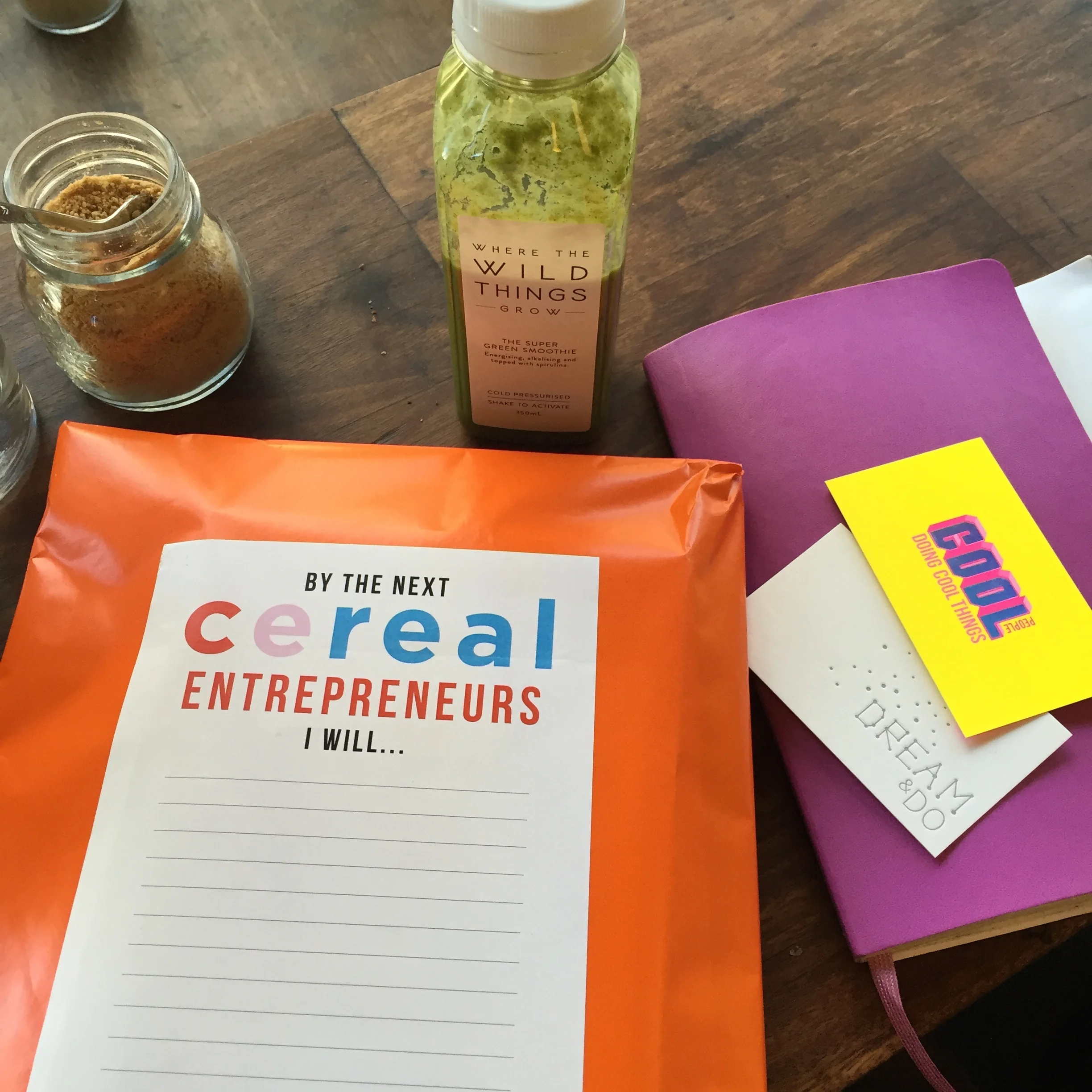 We love the hustle: Cereal Entrepreneurs presents, featuring our biz cards.